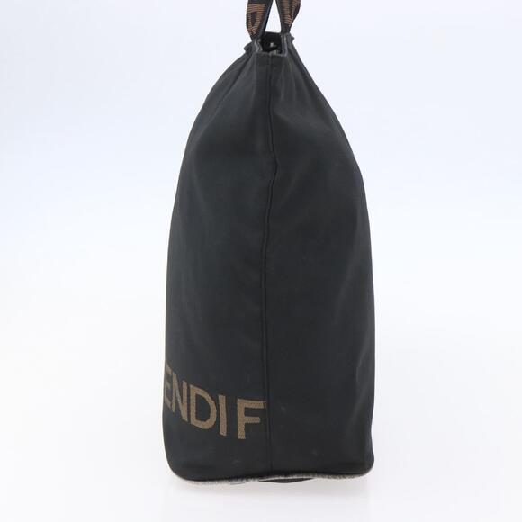 FENDI Hand Bag Nylon Black Auth ep11928